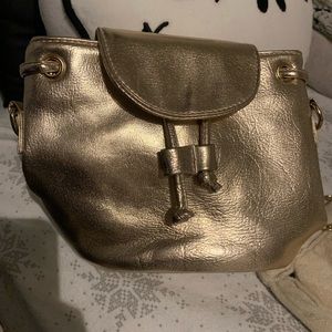 Metallic gold small hand bag purse women’s